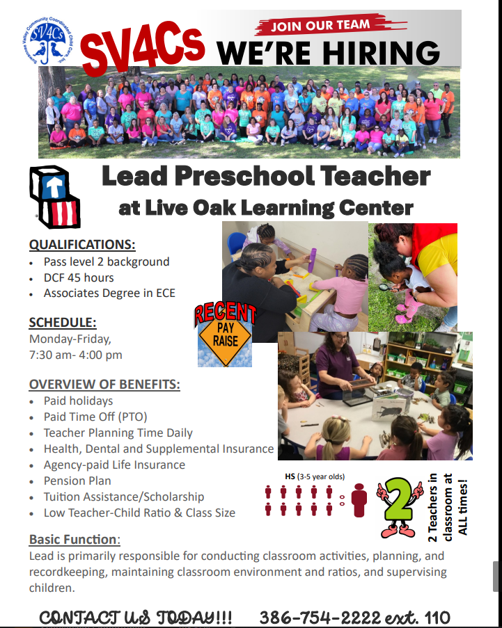 Lead Preschool Teacher 