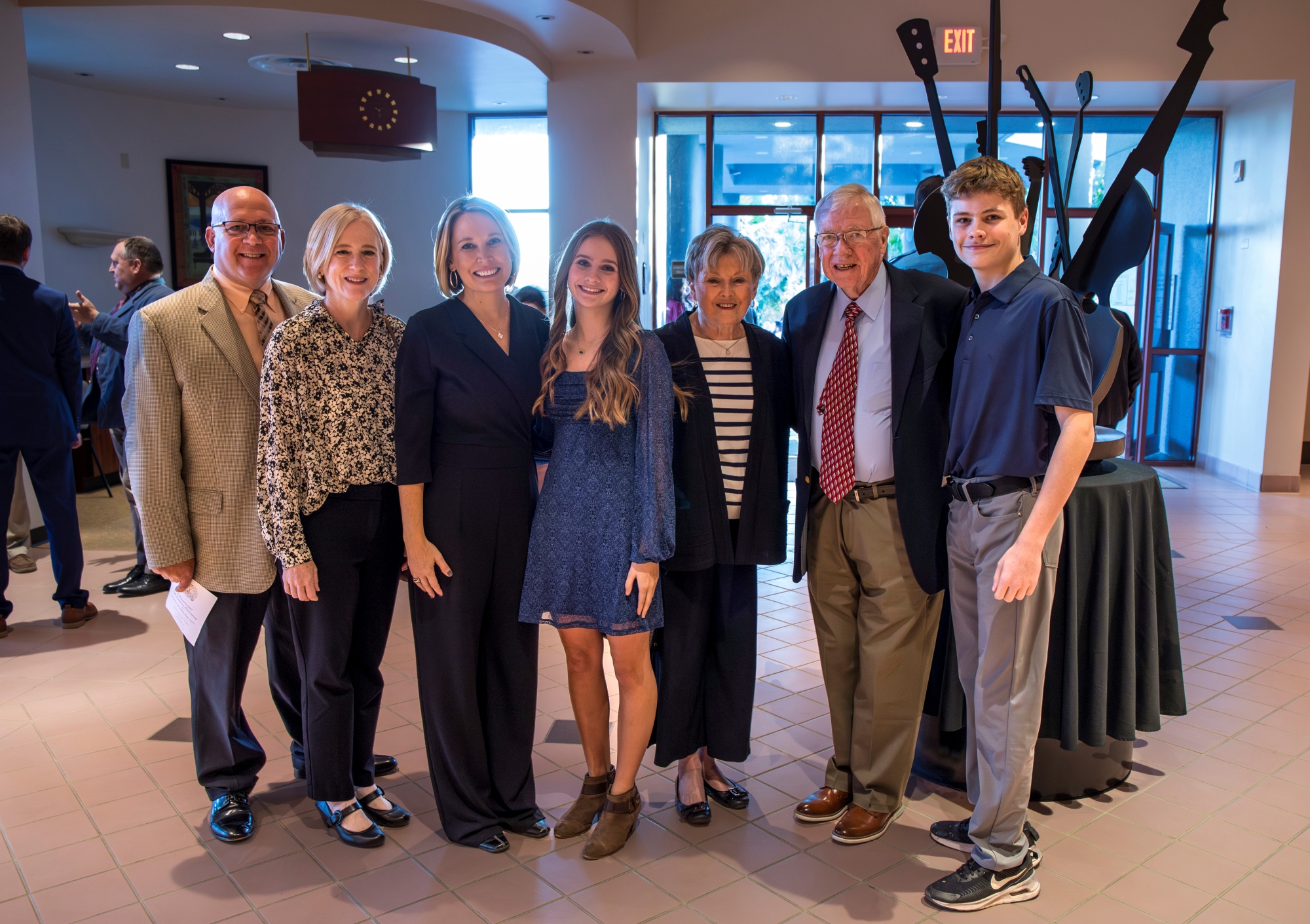 President Jennifer Humbles Page, Ed.D. with family