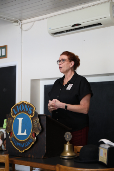 Traci McClung Speaks to Lions Club.
