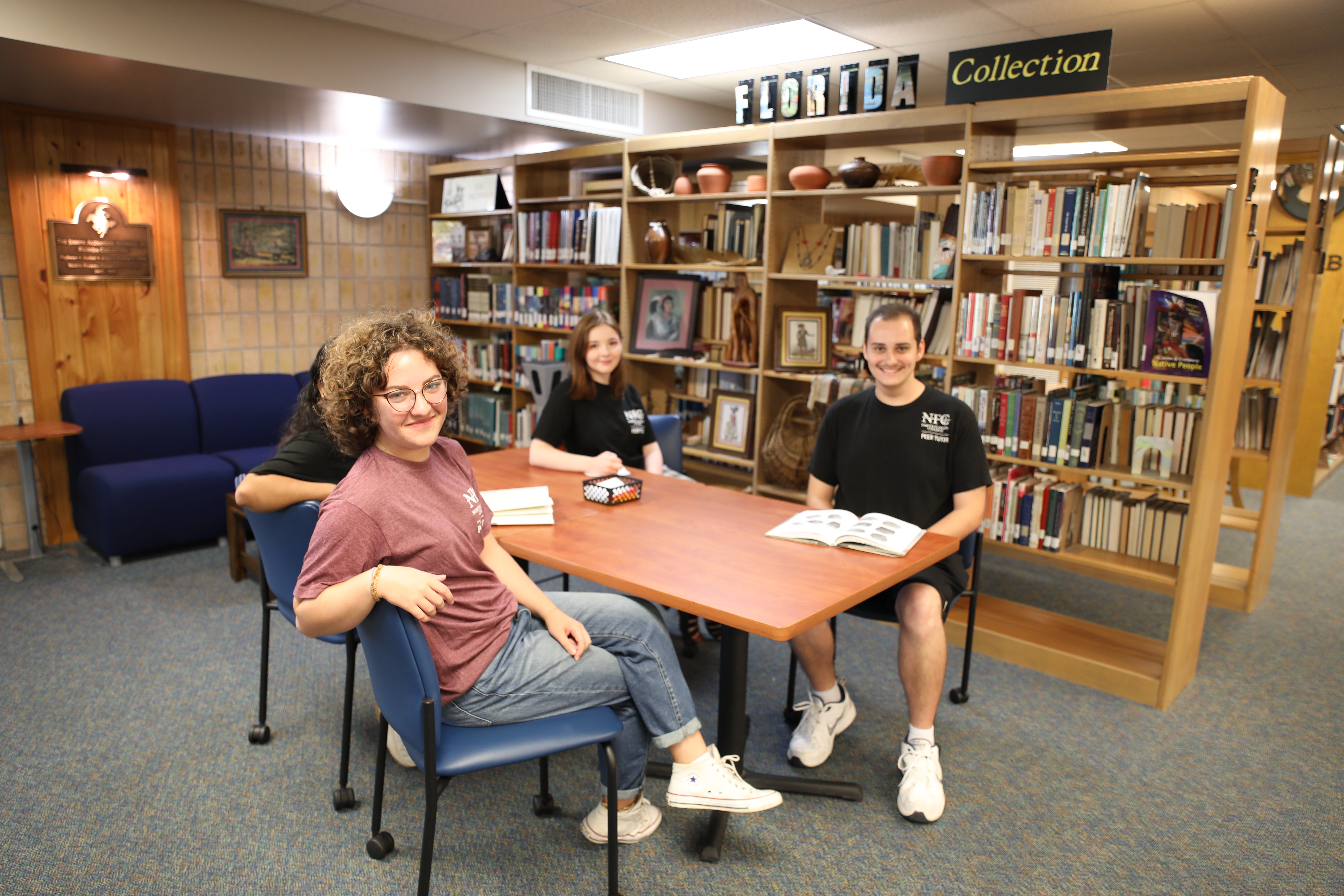 NFC Studens in Library